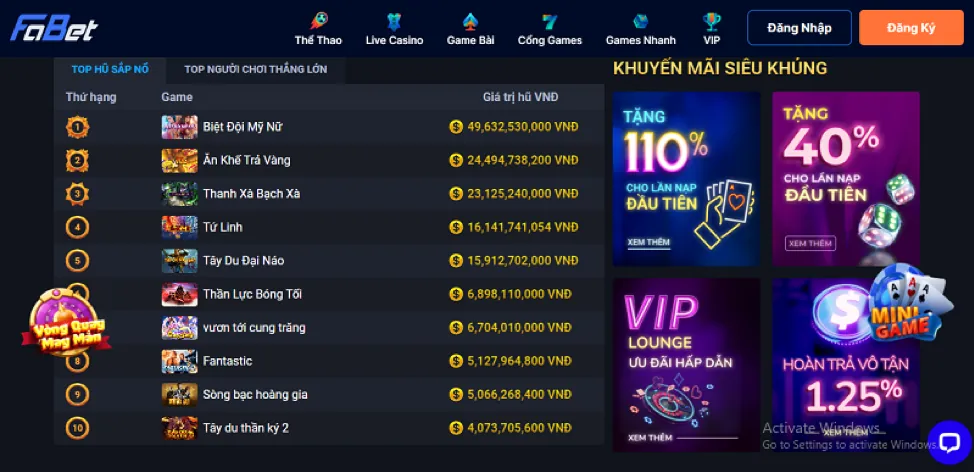 Rút tiền từ 33win68